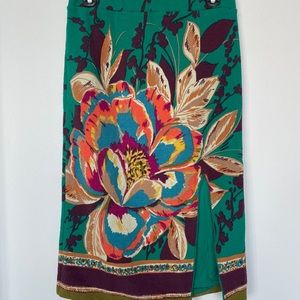 Anthro floral skirt